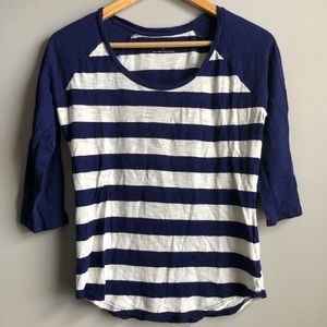 4/$24🦩 Express Striped Baseball Tee